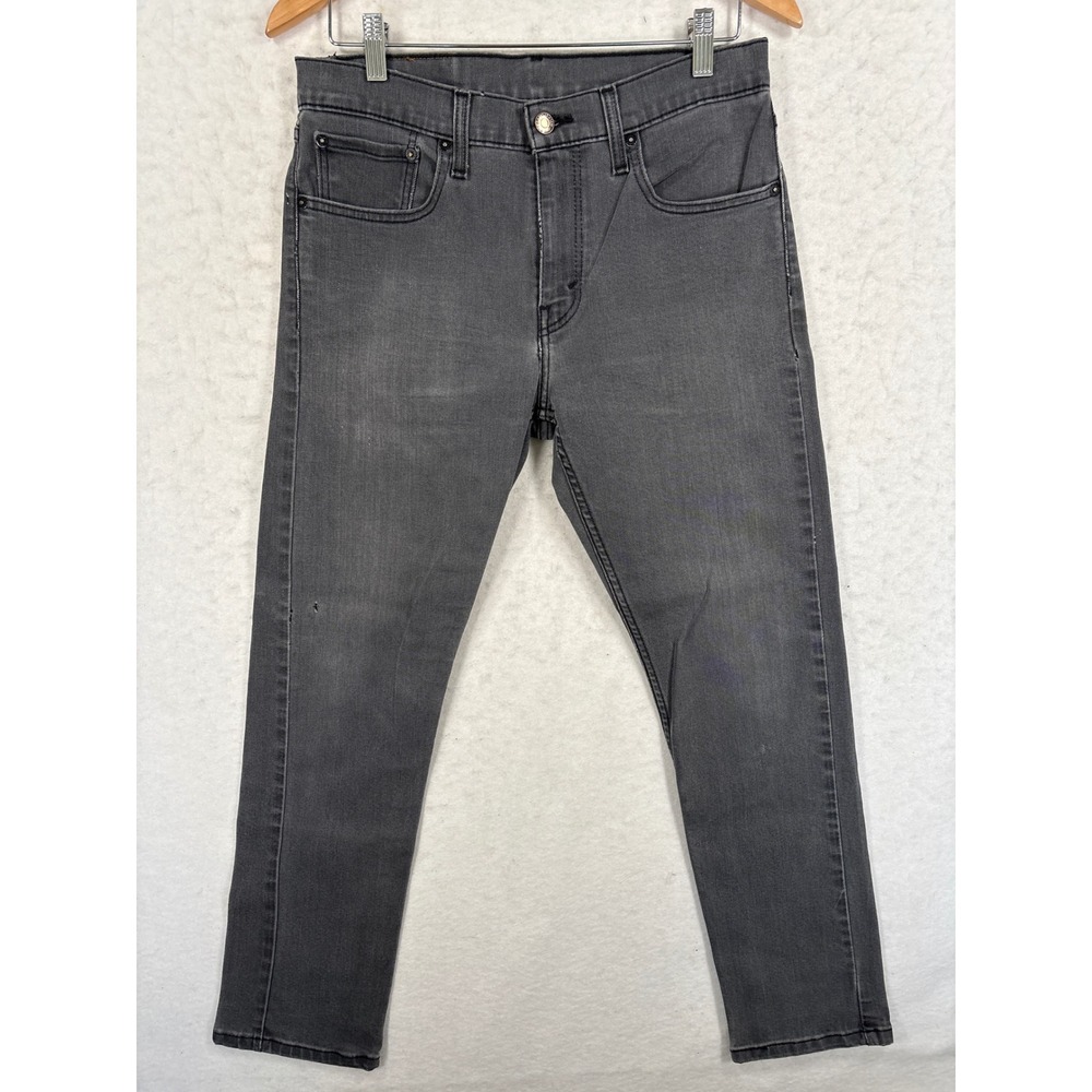 Levis 502 Regular Taper Gray Denim Jeans Mens 31x30 29507-0008